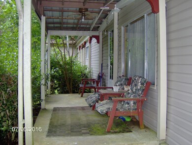 private front porch.