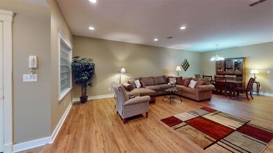 Open living room dining room area