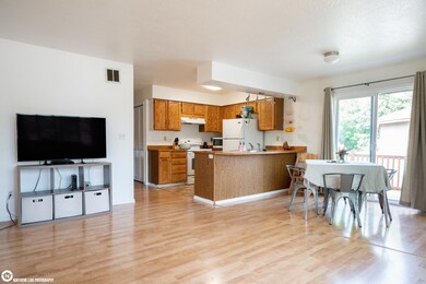 living room, kitchen