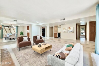 Family Room & Dining Room - Staged