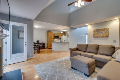 Open area for easy flow entertaining.