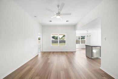 Gorgeous wood-look LVP flooring throughout the common spaces.