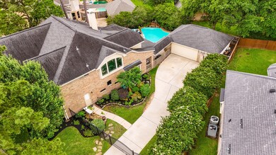 A side view of the home, which offers privacy and