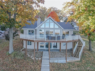 Back view of the home