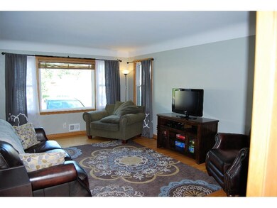 Large living room with nice hardwood floors
