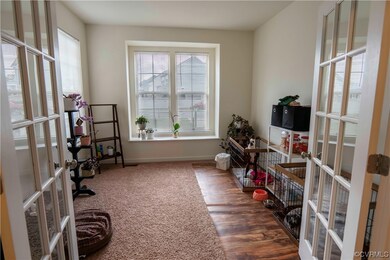 Office or 5th Bedroom featuring french doors