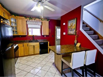 Cafeteria/Kitchen. Updated kitchen with door to co