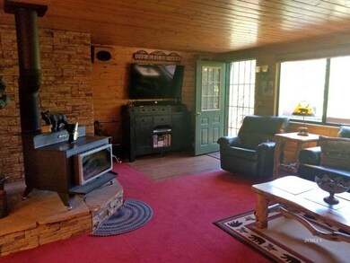 Wood Stove and Front Door