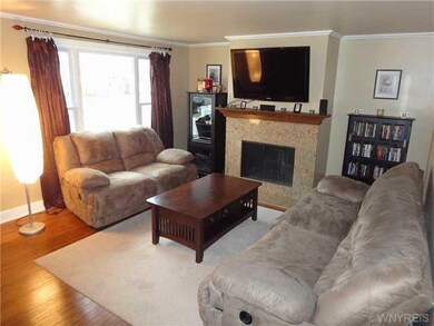 Living Room. Nice size living room w/ WBFP, refini