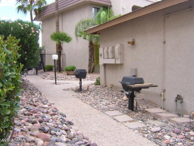 Gas BBQ grill is closeby