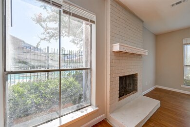 View of pool from living room