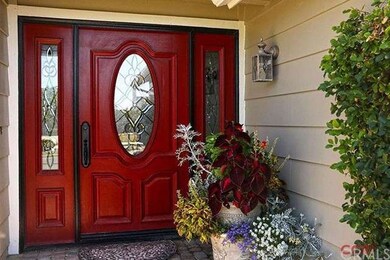 Freshly painted, beautiful red door