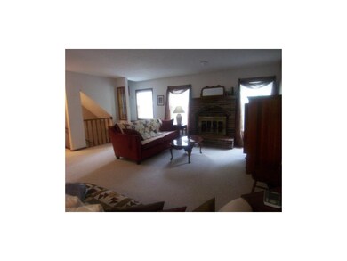 View of the living room from the dining room.