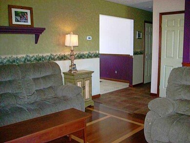 Living Room. This view from the living room showca