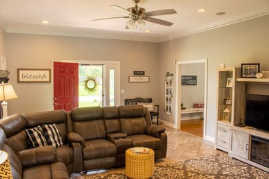 This is the view from the living room into the dining room. 
