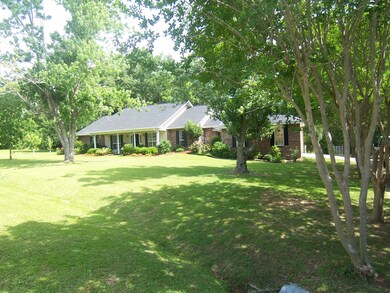 Side view of the home