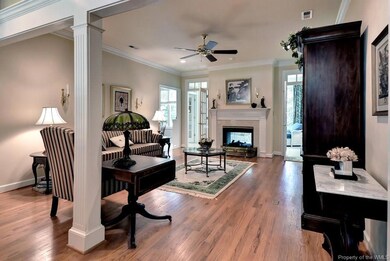 Spacious Family Room with hardwood floors and see 