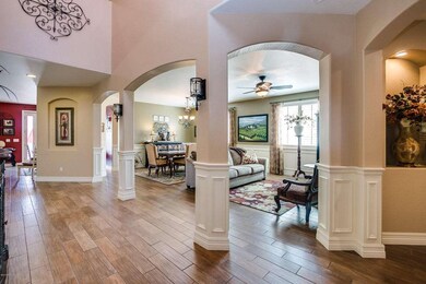 Beautiful dramatic entrance