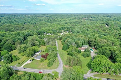 View of property location on the right, 3610 and 3614 Creekstone Drive