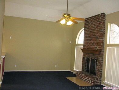 Spacious living with vaulted ceilings