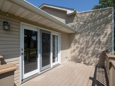 Closeup view of the rear deck.