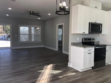 Kitchen to living area