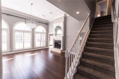 Front entry into living room.