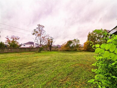 Yard directly behind home