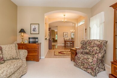 View from front formal living room through split e