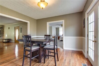 Dining area also opens to master and kitchen.