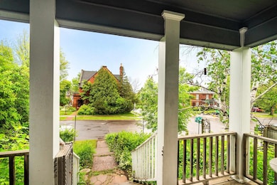 View of covered porch