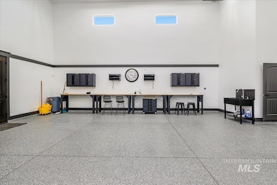 Garage with baseboards