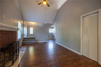 The great room is light and bright, with lots of natural light.