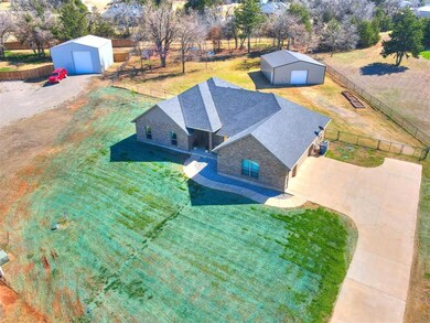 An aerial view of the property.  Sellers paid $650