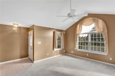 Entry way to large open floor plan
