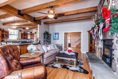 Living area open to kitchen
