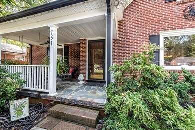 Welcoming porch.