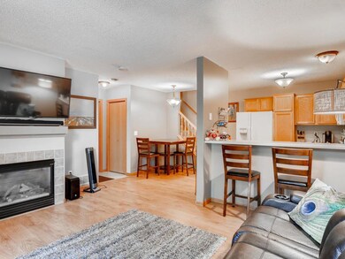 Living room with gas fireplace