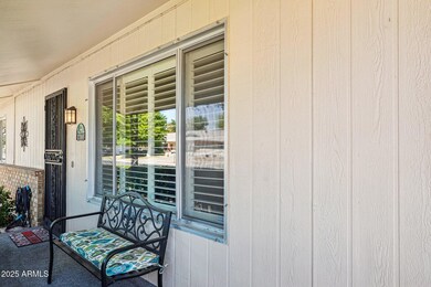 Covered patio entry