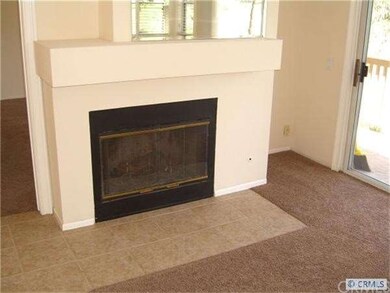 Cozy fireplace to enjoy on cool nights