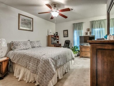The large master bedroom.