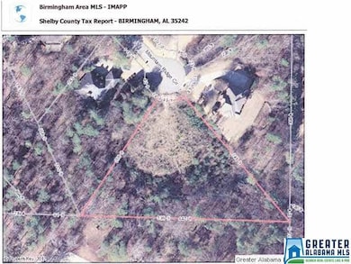 Aerial map with property lines per the county tax 