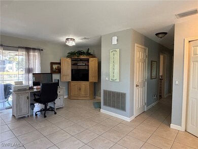 View of tiled living room