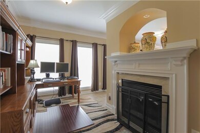 Breakfast nook-with fireplace-currently being used as office area. Client has Charter Internet which is ideal for folks who need to work from home.