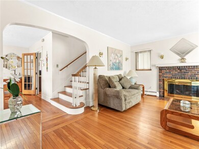 Foyer and living room