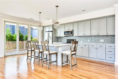 A beautifully appointed kitchen with shaker cabine