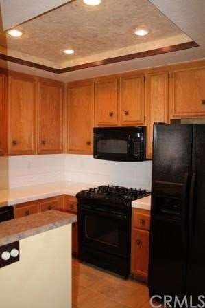 Kitchen includes refrigerator