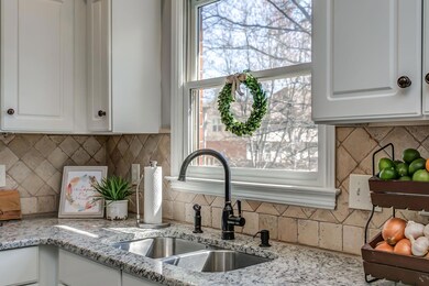 New  Sink and faucet and a great view out back.