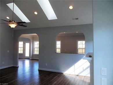 View of kitchen/eating area from great room.