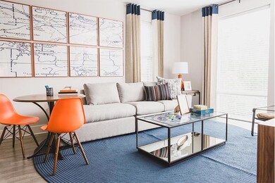Living room featuring hardwood / wood-style floors
